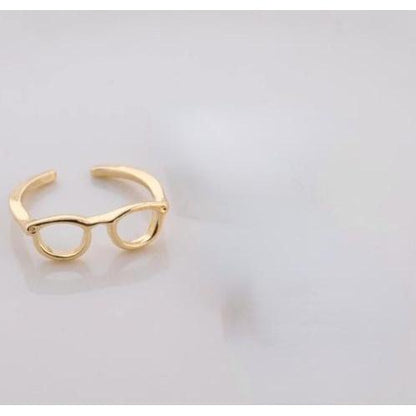 Minimalist Glasses Adjustable Boho Ring for Women 2 by HitMyNeed