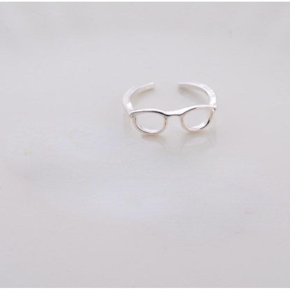 Minimalist Glasses Adjustable Boho Ring for Women 3 by HitMyNeed