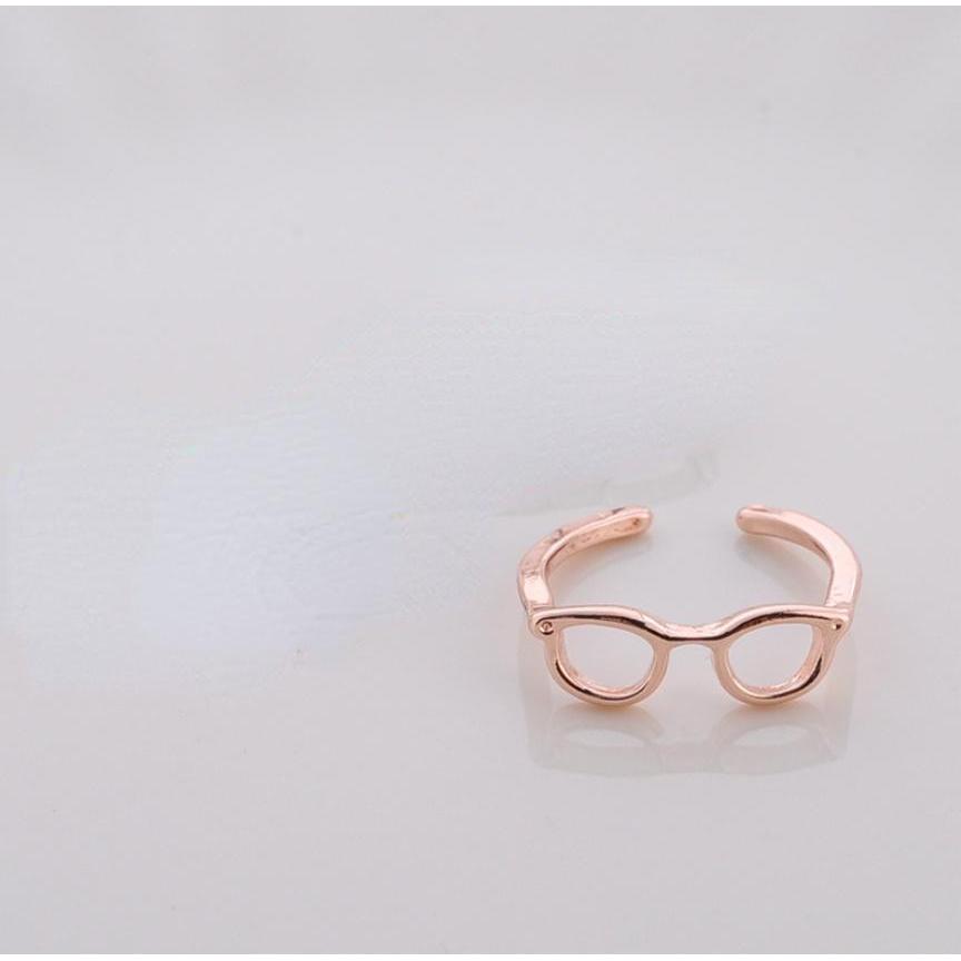 Minimalist Glasses Adjustable Boho Ring for Women 4 by HitMyNeed