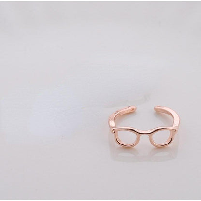 Minimalist Glasses Adjustable Boho Ring for Women 4 by HitMyNeed