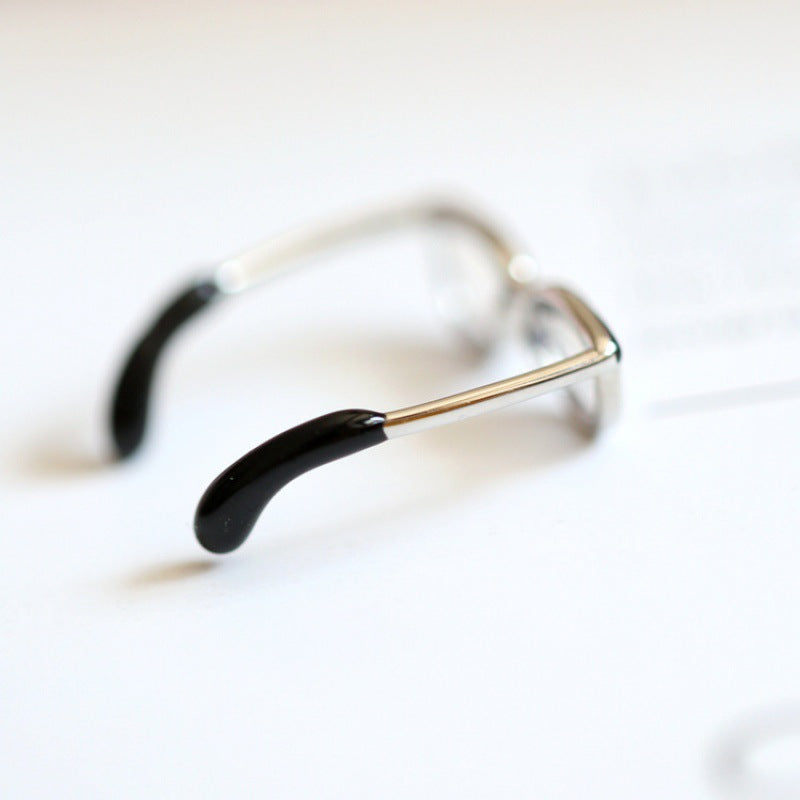 Minimalist Glasses Adjustable Boho Ring for Women by HitMyNeed