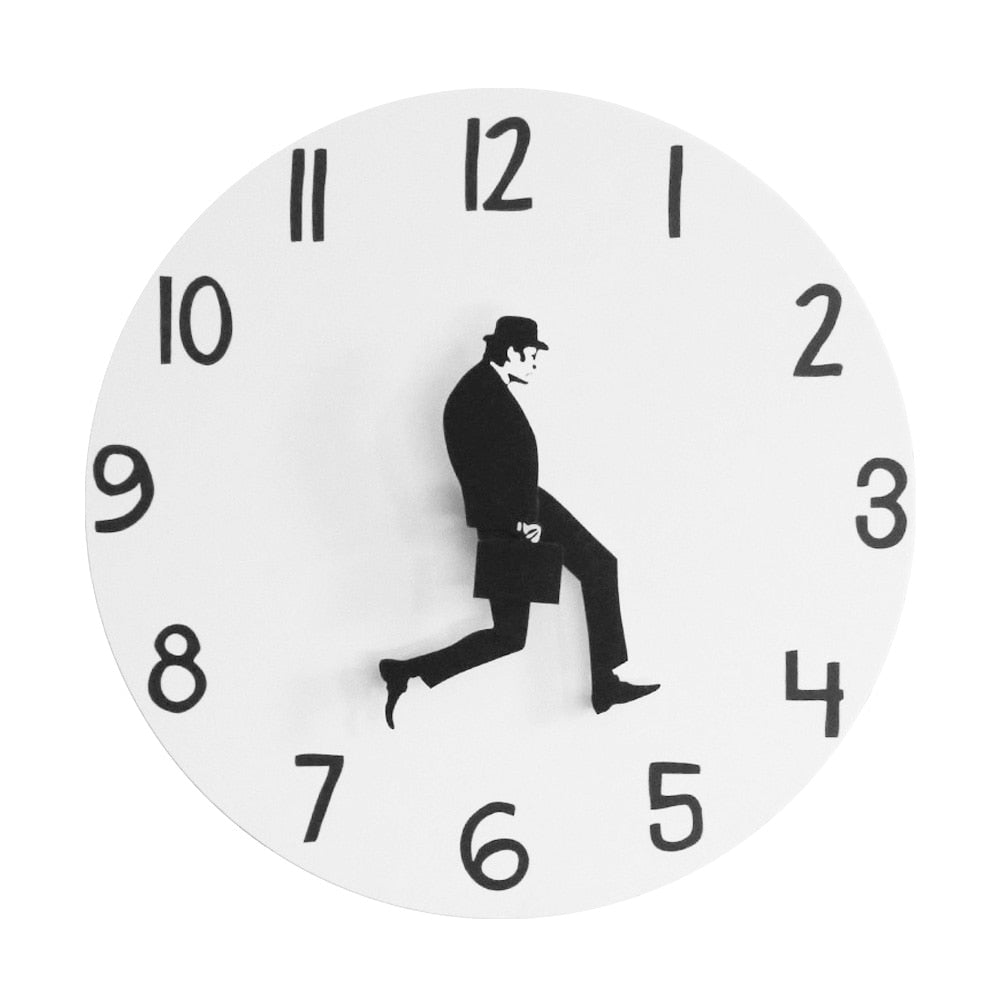Ministry of Silly Walk Silent Wall Clock 30cm by HitMyNeed