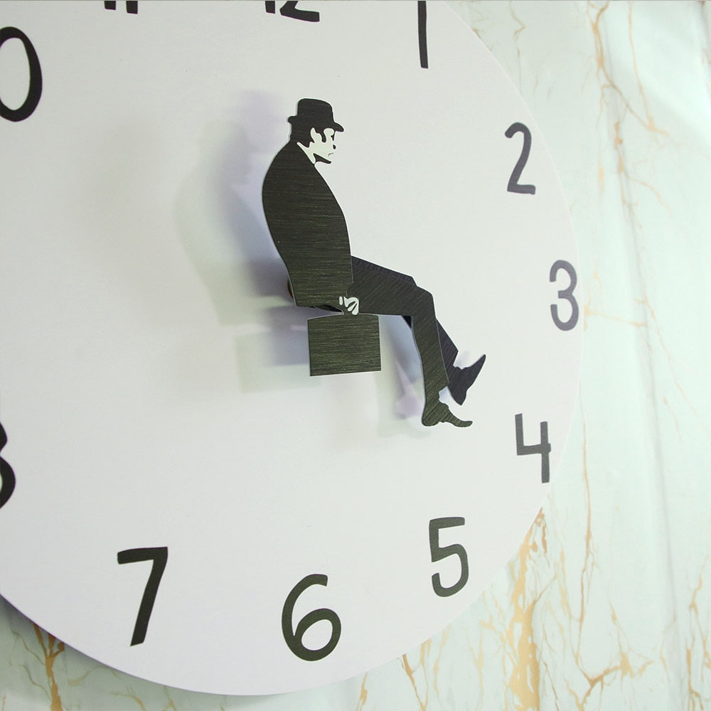 Ministry of Silly Walk Silent Wall Clock 30cm by HitMyNeed