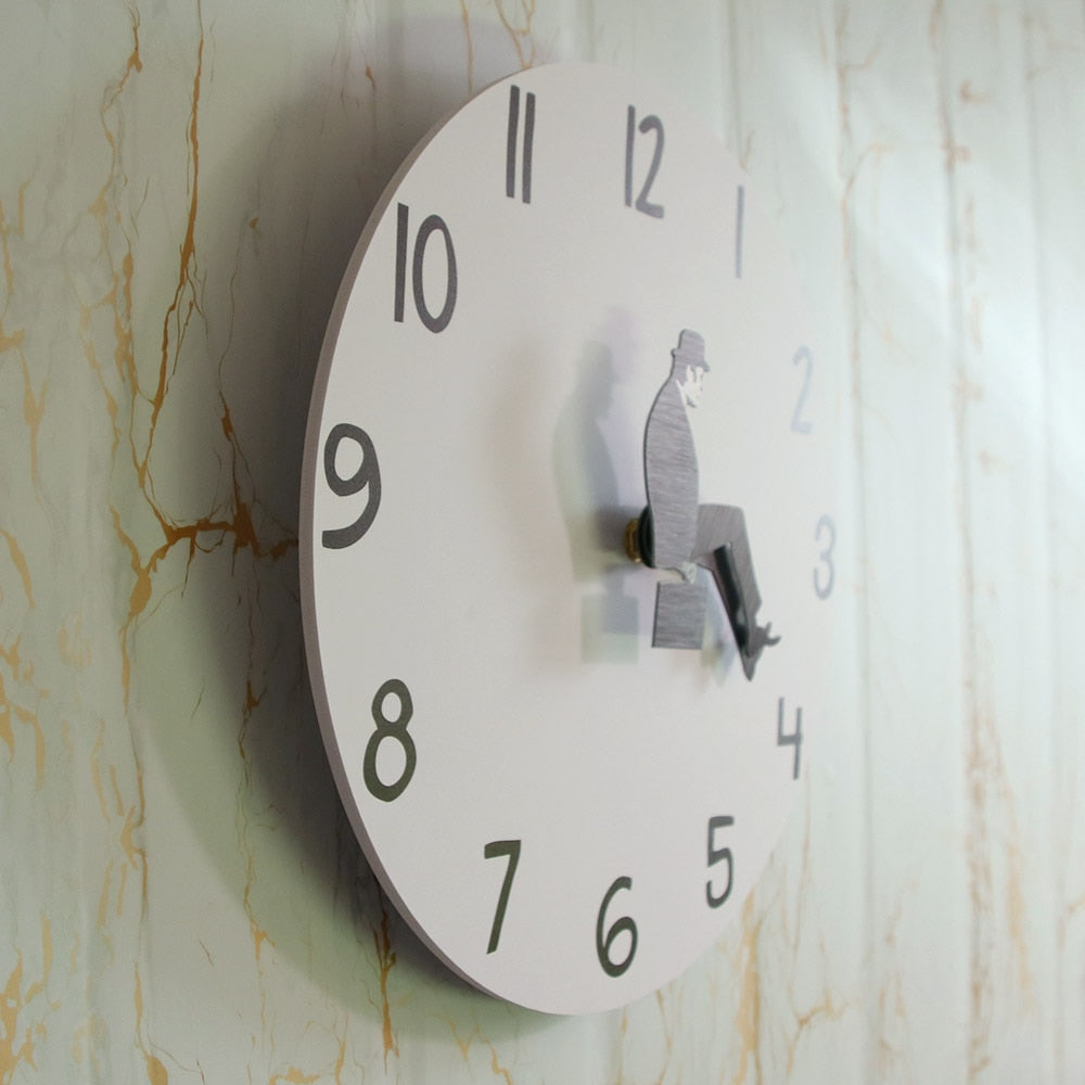 Ministry of Silly Walk Silent Wall Clock 30cm by HitMyNeed