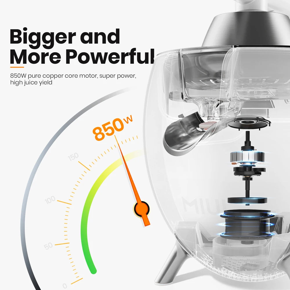 MIUI 850W Stainless Steel Electric Citrus Juicer by HitMyNeed
