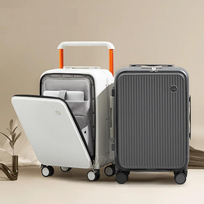 Mixi Front Laptop Pocket PC Aluminum Carry-On Case by HitMyNeed