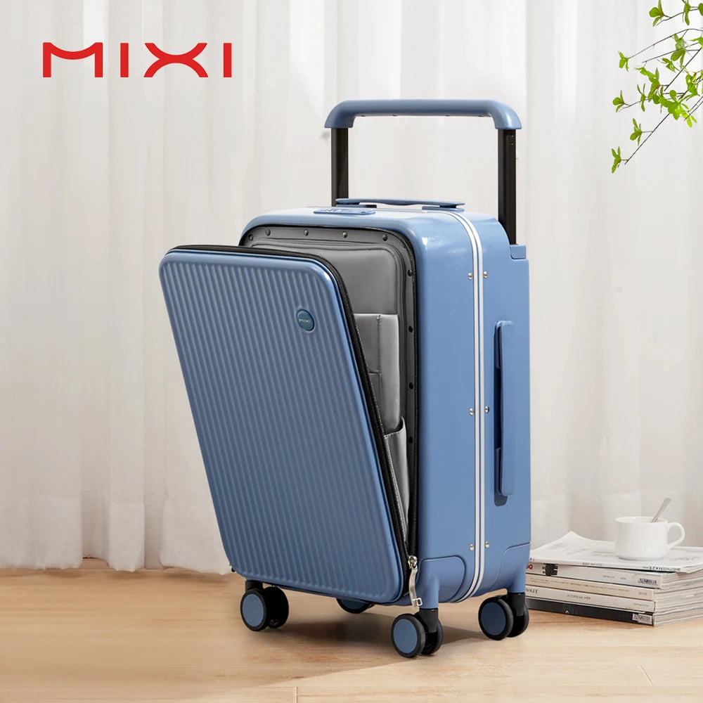 Mixi Front Laptop Pocket PC Aluminum Carry-On Case sapphire-blue 24inches-600mm by HitMyNeed