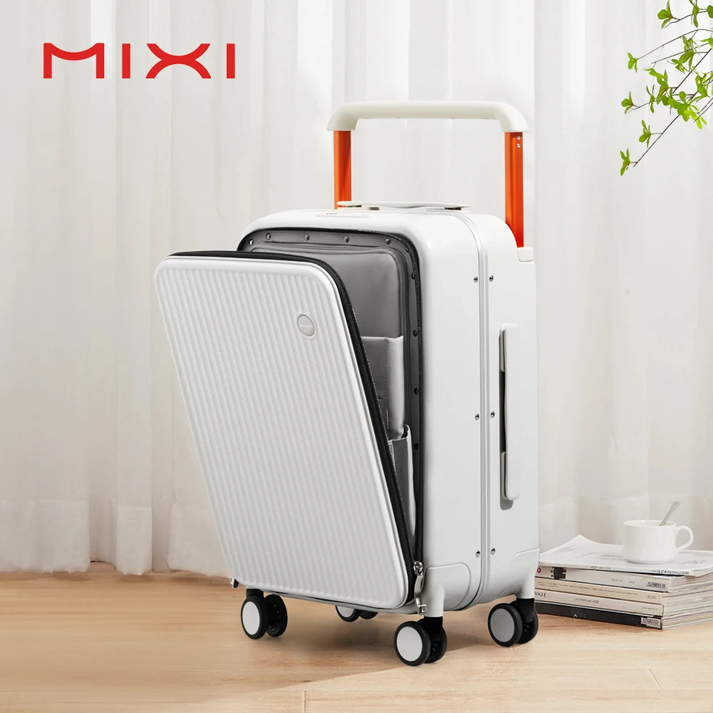 Mixi Front Laptop Pocket PC Aluminum Carry-On Case smoke-white 24inches-600mm by HitMyNeed