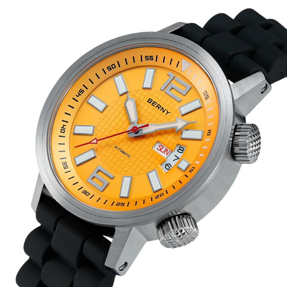 Miyota 8205 20ATM Automatic Diver Watch for Men by HitMyNeed