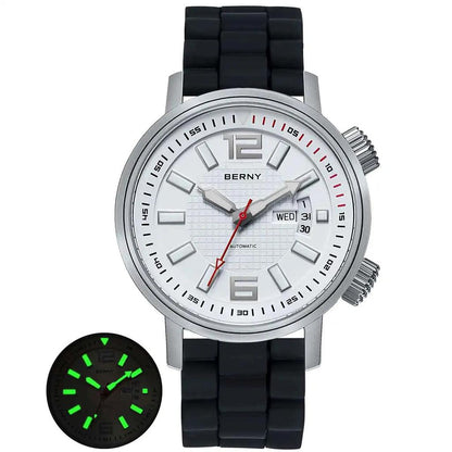 Miyota 8205 20ATM Automatic Diver Watch for Men am7081m-b by HitMyNeed