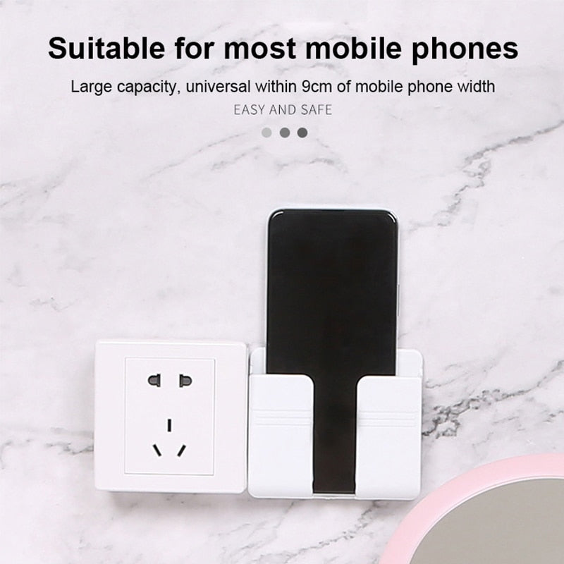 Mobile Charging Wall Stand Holder for Phones & Remotes by HitMyNeed