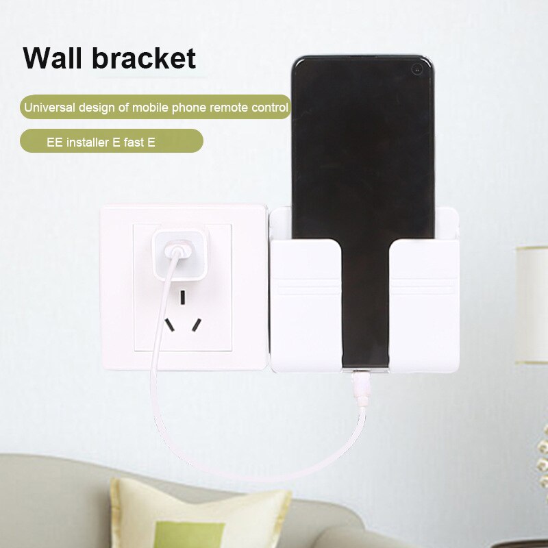 Mobile Charging Wall Stand Holder for Phones & Remotes by HitMyNeed
