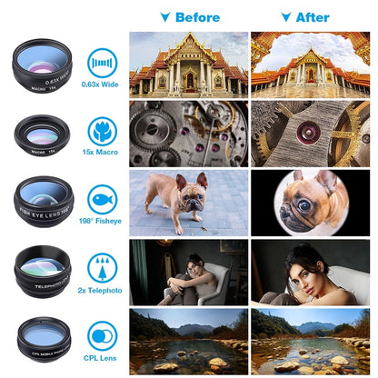 Mobile Phone Camera Lens Kit with 10 Effects by HitMyNeed