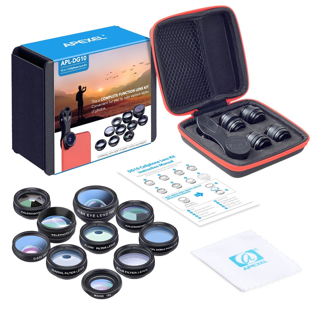 Mobile Phone Camera Lens Kit with 10 Effects by HitMyNeed