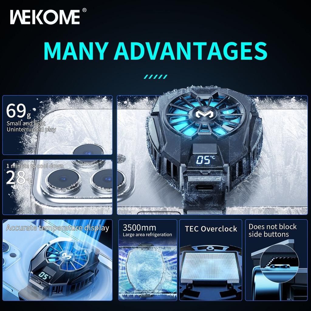 Mobile Phone Gaming Cooler with Temperature Display by HitMyNeed