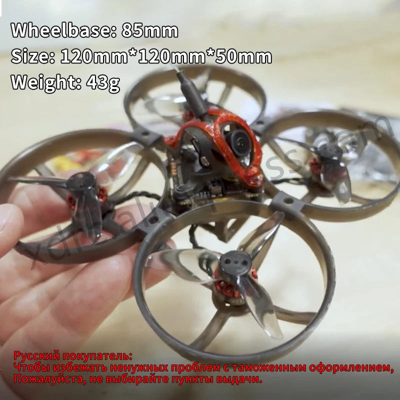 Mobula 8 1-2S 85mm Micro FPV Whoop Drone ELRS by HitMyNeed