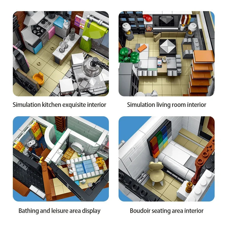 MOC-87366 Creative Modern Villa Building Set by HitMyNeed