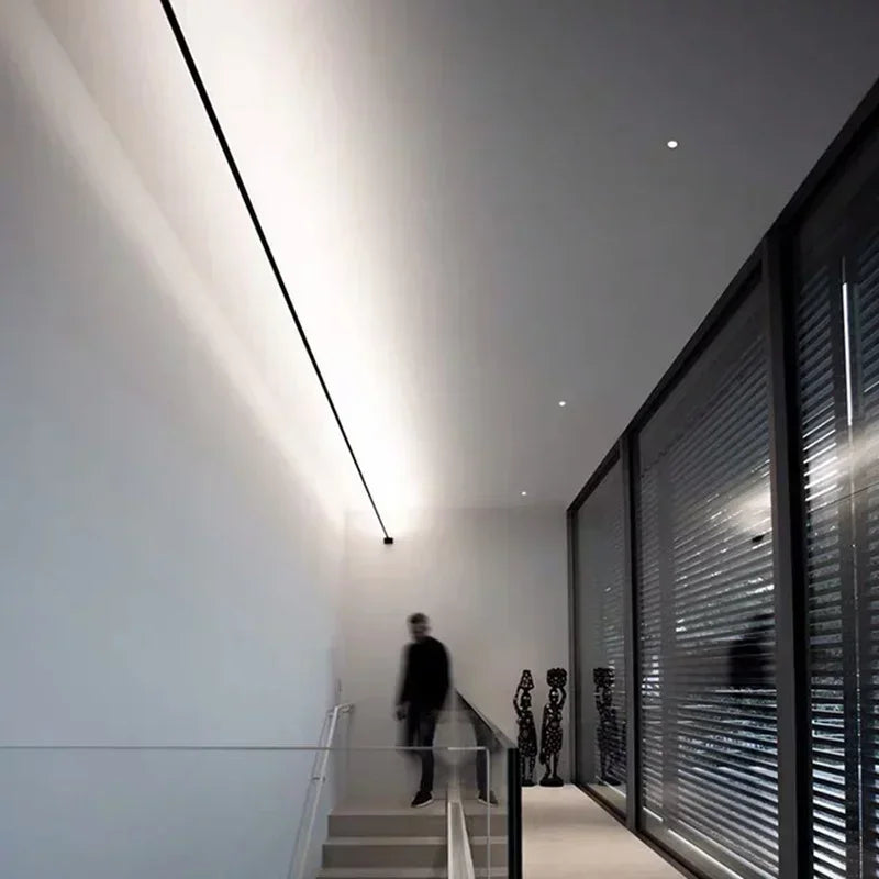 Modern Black & White Linear LED Skyline Wall Lamp by HitMyNeed