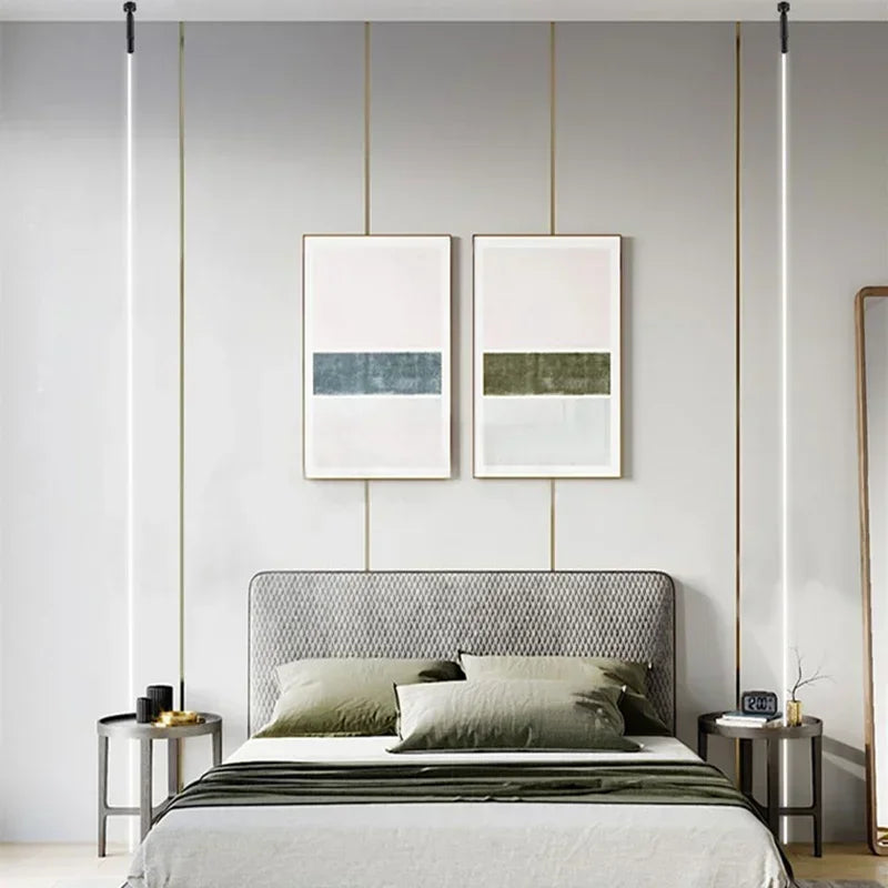 Modern Black & White Linear LED Skyline Wall Lamp by HitMyNeed