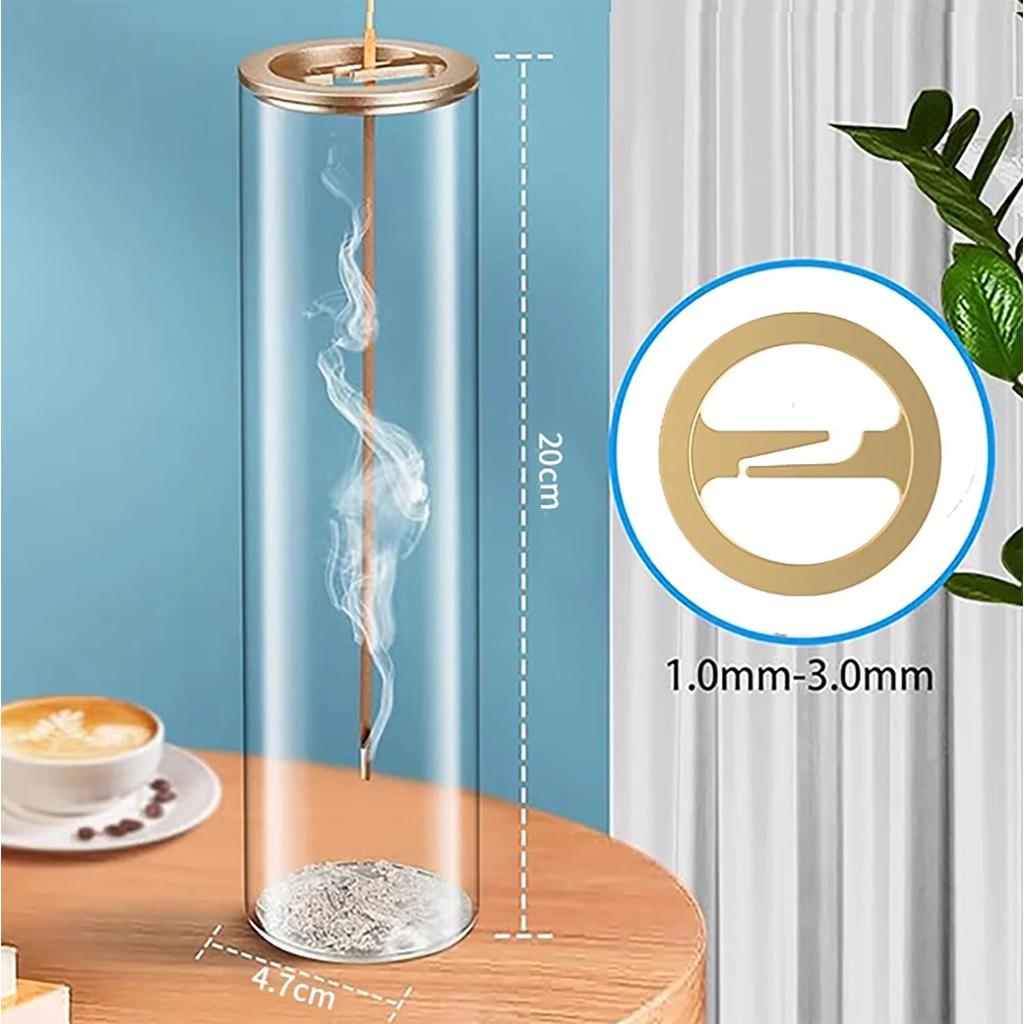 Modern Glass Incense Burner with Anti-Ash Catcher by HitMyNeed
