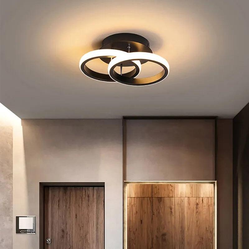 Modern LED Ceiling Light, 3-Color Dimmable Chandelier by HitMyNeed