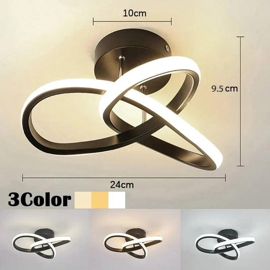 Modern LED Ceiling Light, 3-Color Dimmable Chandelier black-clover-3colors by HitMyNeed