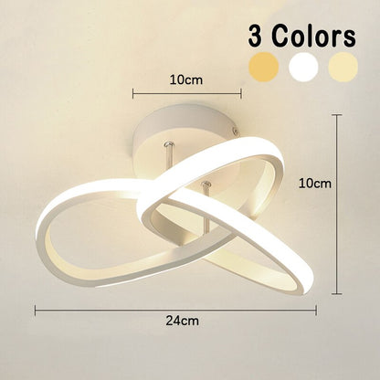Modern LED Ceiling Light with 3-Color Dimming 25W by HitMyNeed