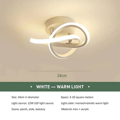 Modern LED Strip Ceiling Light for Aisles & Living Rooms white changeable by HitMyNeed