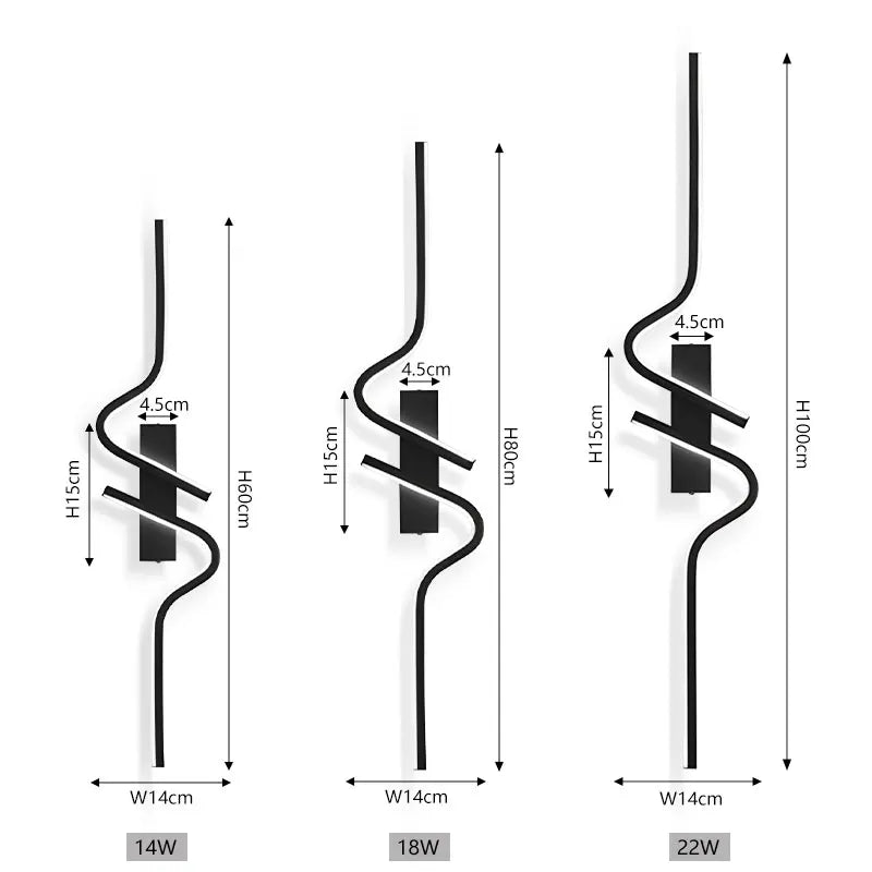 Modern Long Strip LED Up & Down Wall Light by HitMyNeed