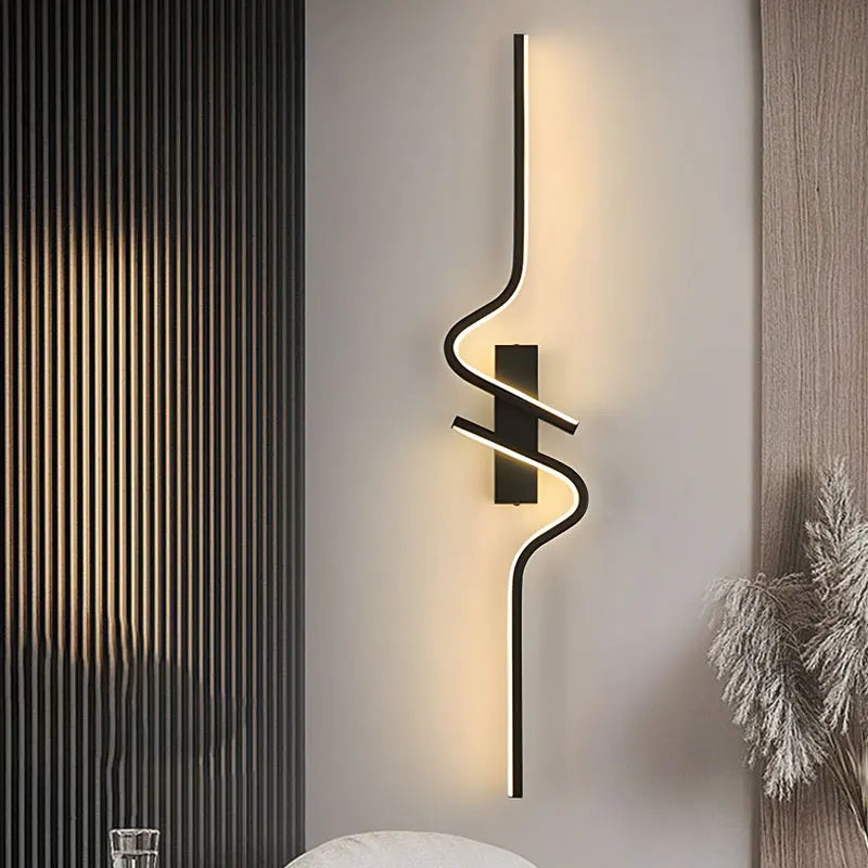 Modern Long Strip LED Up & Down Wall Light 60cm warm-white by HitMyNeed