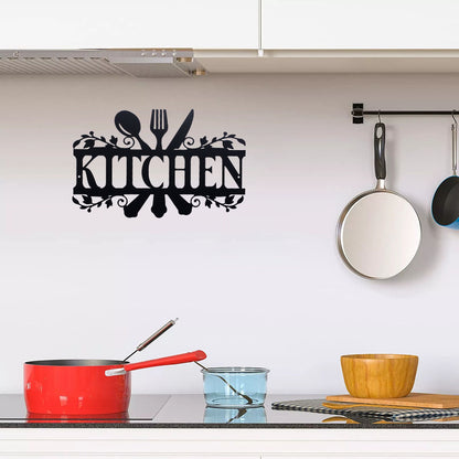 Modern Metal Kitchen Wall Decor Sign by HitMyNeed