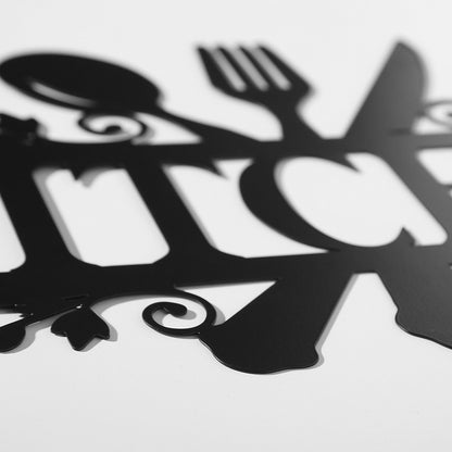 Modern Metal Kitchen Wall Decor Sign by HitMyNeed