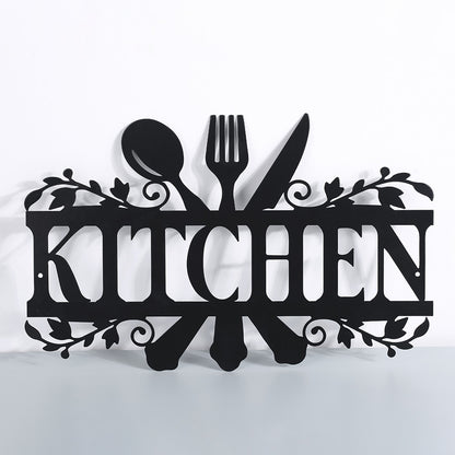 Modern Metal Kitchen Wall Decor Sign by HitMyNeed