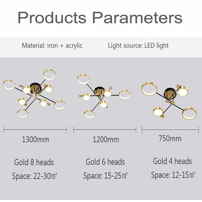 Modern Nordic LED Pendant Light with Remote Dimmer by HitMyNeed