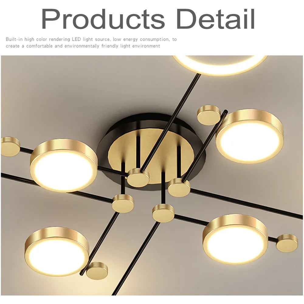 Modern Nordic LED Pendant Light with Remote Dimmer by HitMyNeed