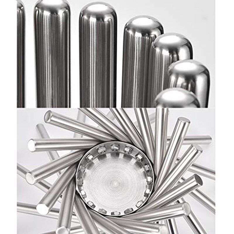 Modern Stainless Steel Foldable Fruit Bowl by HitMyNeed