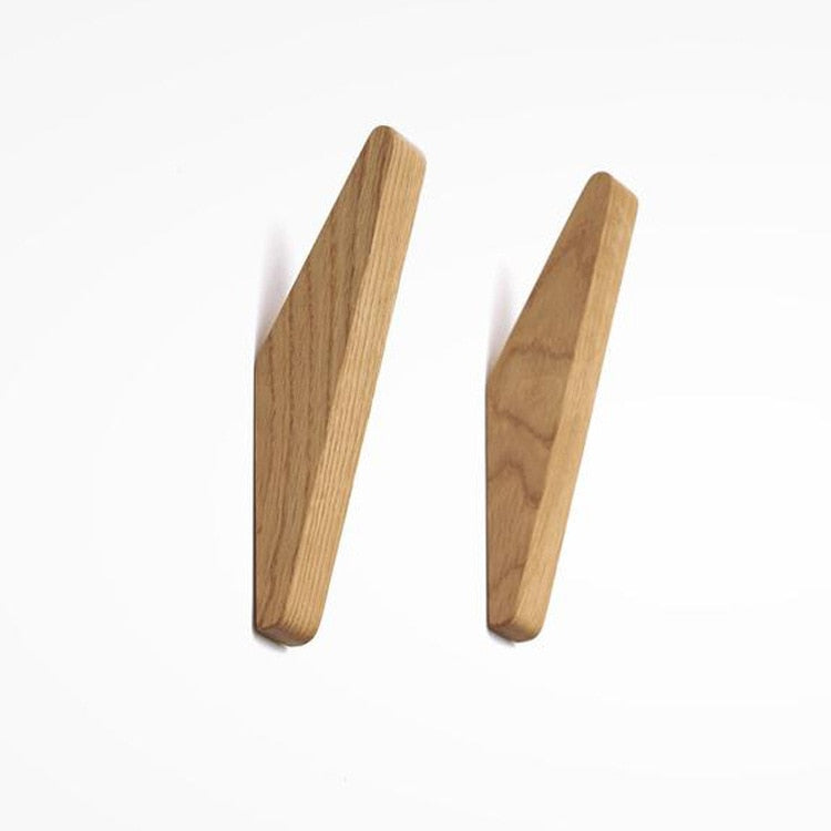 Modern Wooden Wall Coat Hooks, 4-Piece Set by HitMyNeed