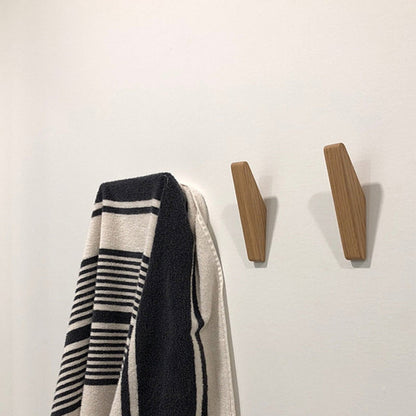 Modern Wooden Wall Coat Hooks, 4-Piece Set by HitMyNeed