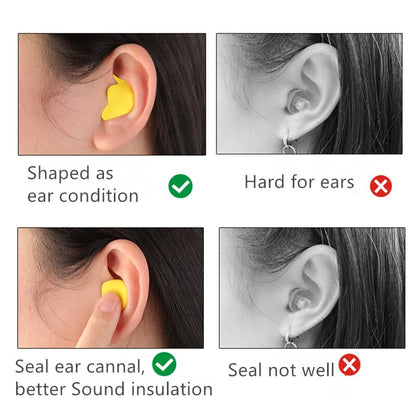 Moldable Noise-Reducing Ear Plugs for Comfortable Sleep by HitMyNeed