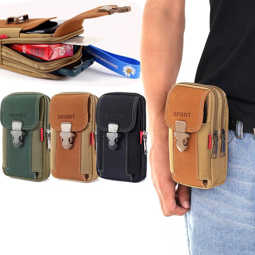 MOLLE Phone Holster Waist Pouch with Card Holder by HitMyNeed