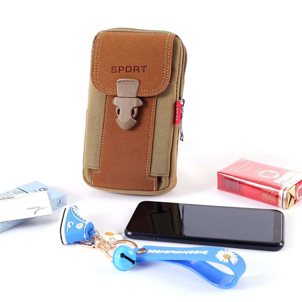 MOLLE Phone Holster Waist Pouch with Card Holder by HitMyNeed