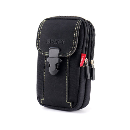 MOLLE Phone Holster Waist Pouch with Card Holder black by HitMyNeed