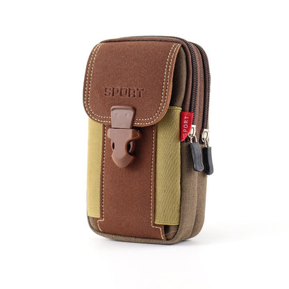 MOLLE Phone Holster Waist Pouch with Card Holder coffee by HitMyNeed