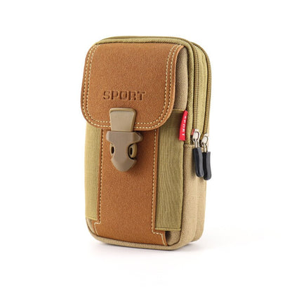 MOLLE Phone Holster Waist Pouch with Card Holder khaki by HitMyNeed
