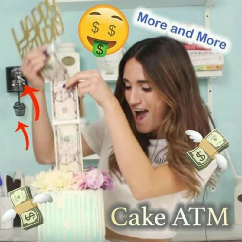 Money Cake Box Surprise Storage with Bags by HitMyNeed
