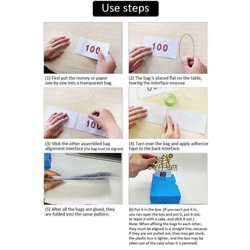 Money Cake Box Surprise Storage with Bags by HitMyNeed