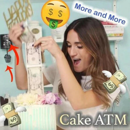 Money Pulling Box with 20 Cash Sleeves for Cakes by HitMyNeed