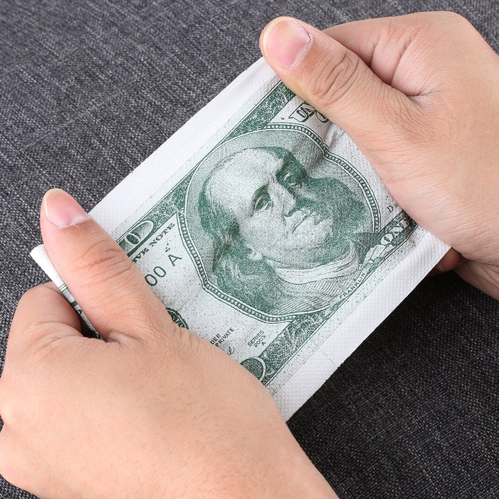 Money Toilet Paper Roll with 100 Dollar Bill Design by HitMyNeed