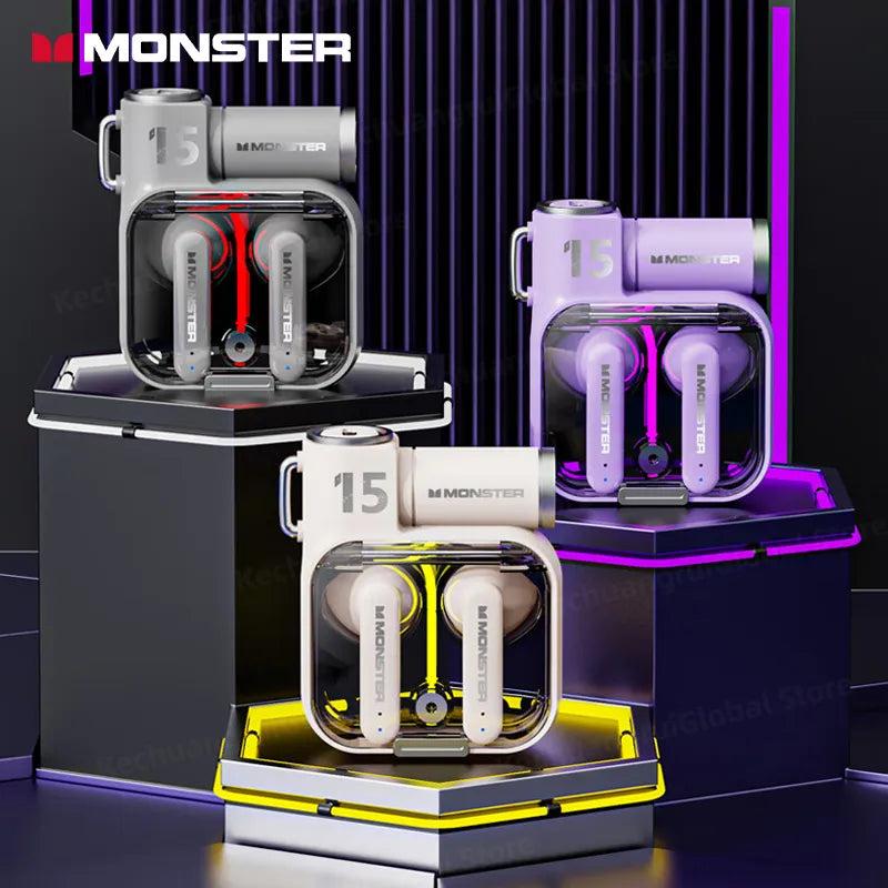 Monster XKT15 Bluetooth 5.3 TWS Gaming Earbuds by HitMyNeed
