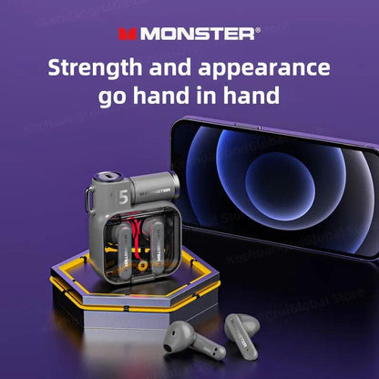 Monster XKT15 Bluetooth 5.3 TWS Gaming Earbuds by HitMyNeed